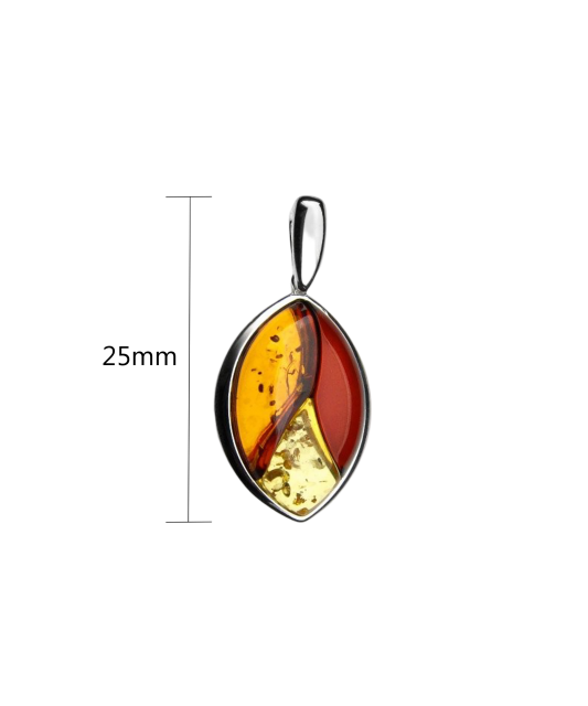 Sudraba piekariņš ar dzintaru