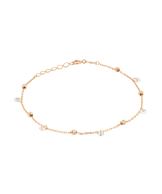 Zelta rokassprādze ar cirkonijiem