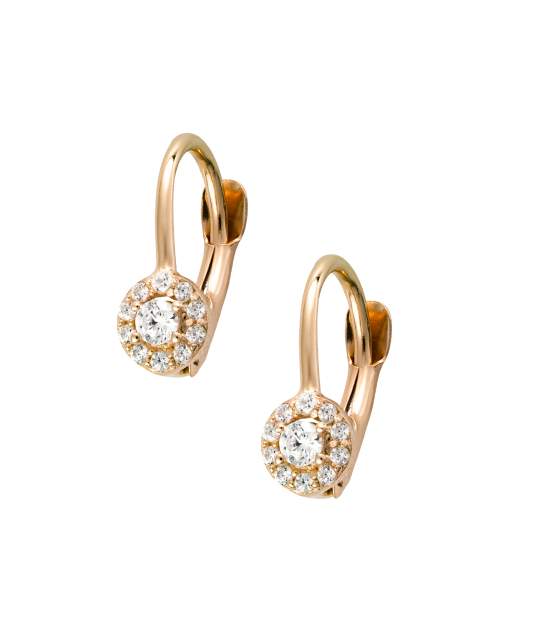 Zelta auskari ar cirkonijiem - Goldinga