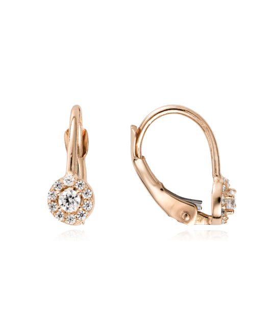 Zelta auskari ar cirkonijiem - Goldinga