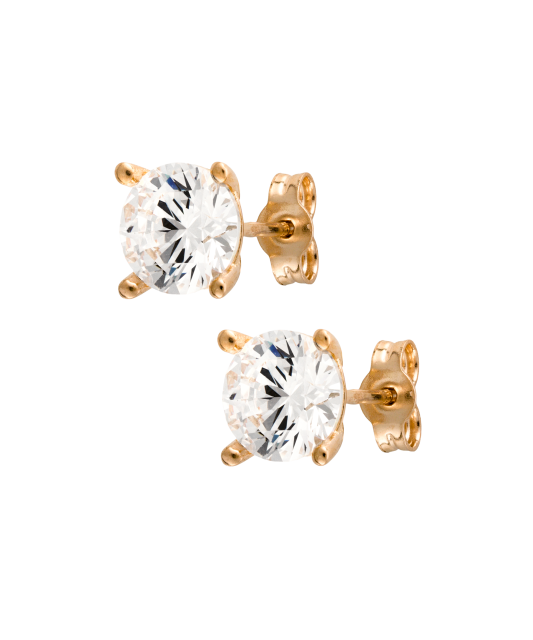 Zelta auskari ar cirkonijiem - Goldinga