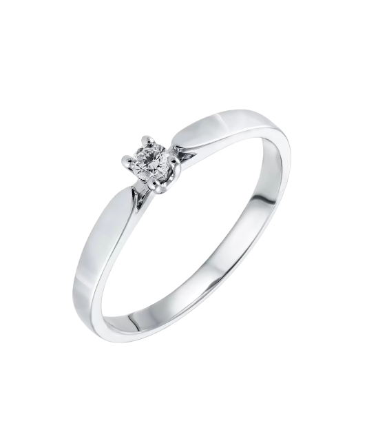 Kultasormus timantilla