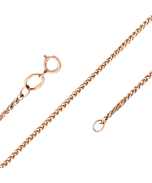 Zelta ķēdīte "Spiker" 1mm - Goldinga