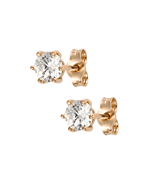 Zelta auskari ar cirkonijiem - Goldinga