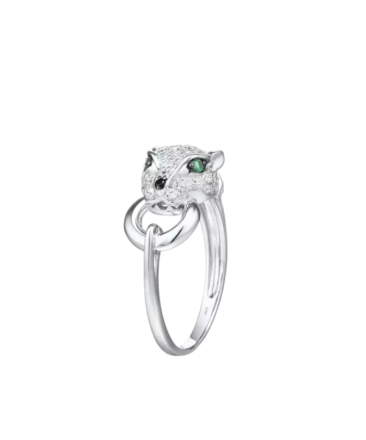 Серебряное кольцо со шпинелями и цирконами