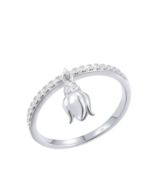 Sudraba gredzens ar cirkoniem