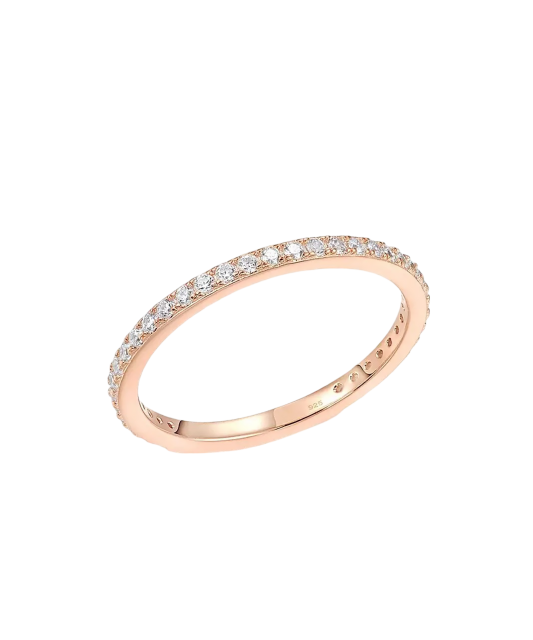 Apzeltīts sudraba gredzens ar cirkoniem