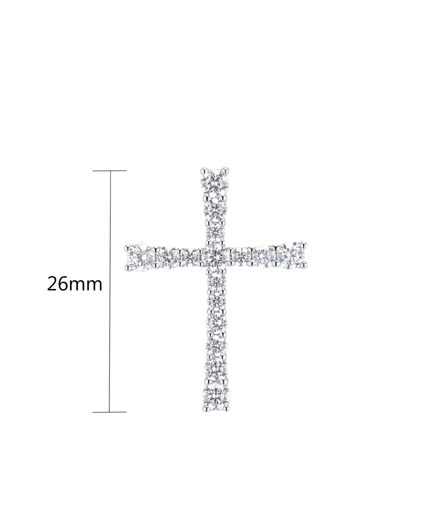 Sudraba kulons ar cirkoniem"Krusts"