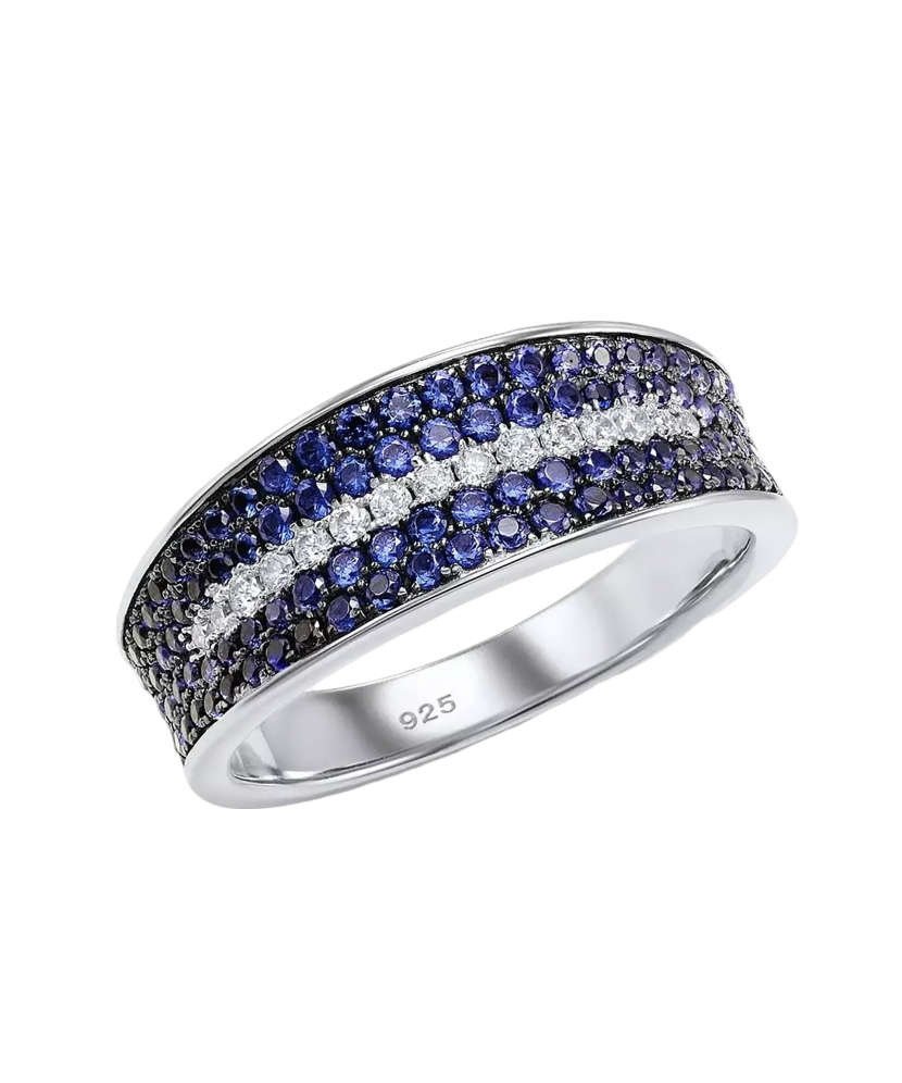 Sudraba gredzens ar cirkonijiem - Goldinga