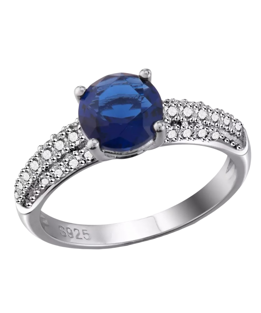 Sudraba gredzens ar cirkonijiem