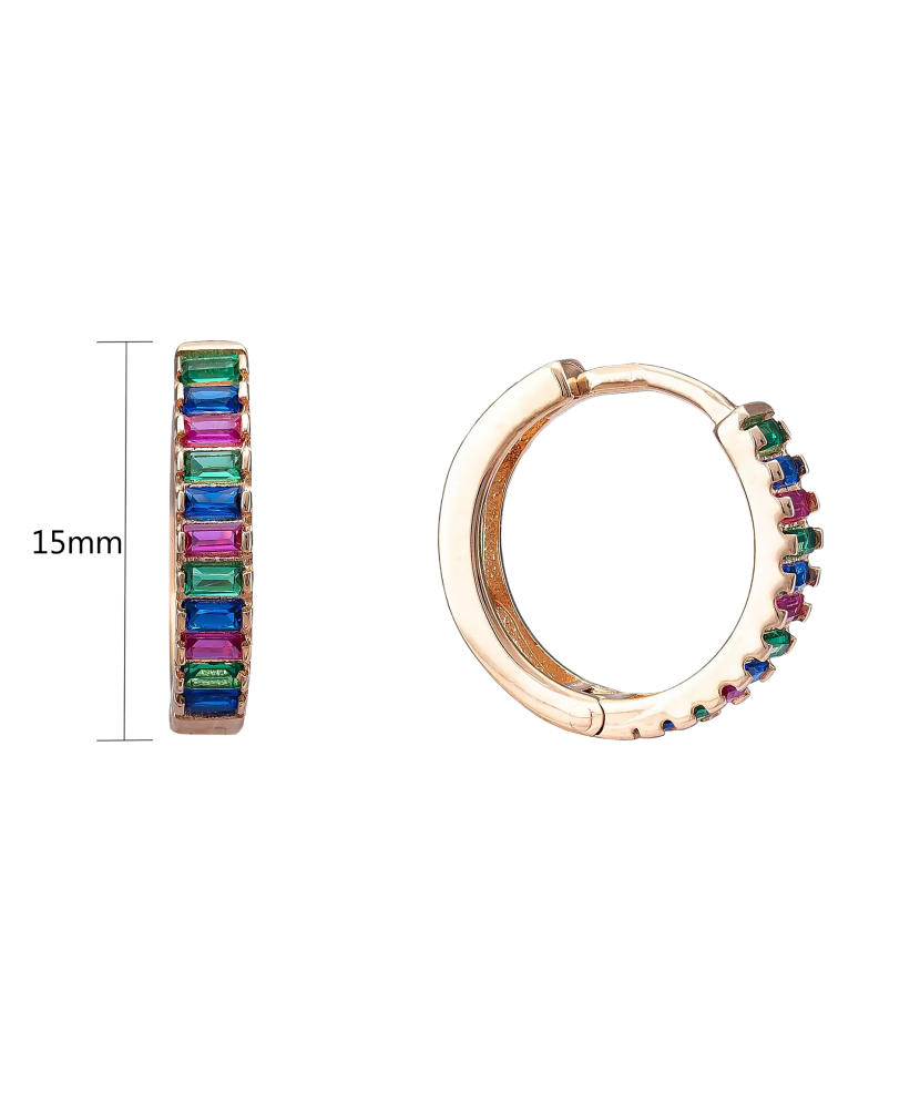 Золотые серьги с цирконами