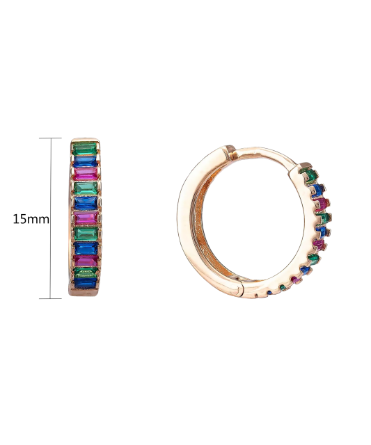 Zelta auskari ar cirkonijiem - Goldinga