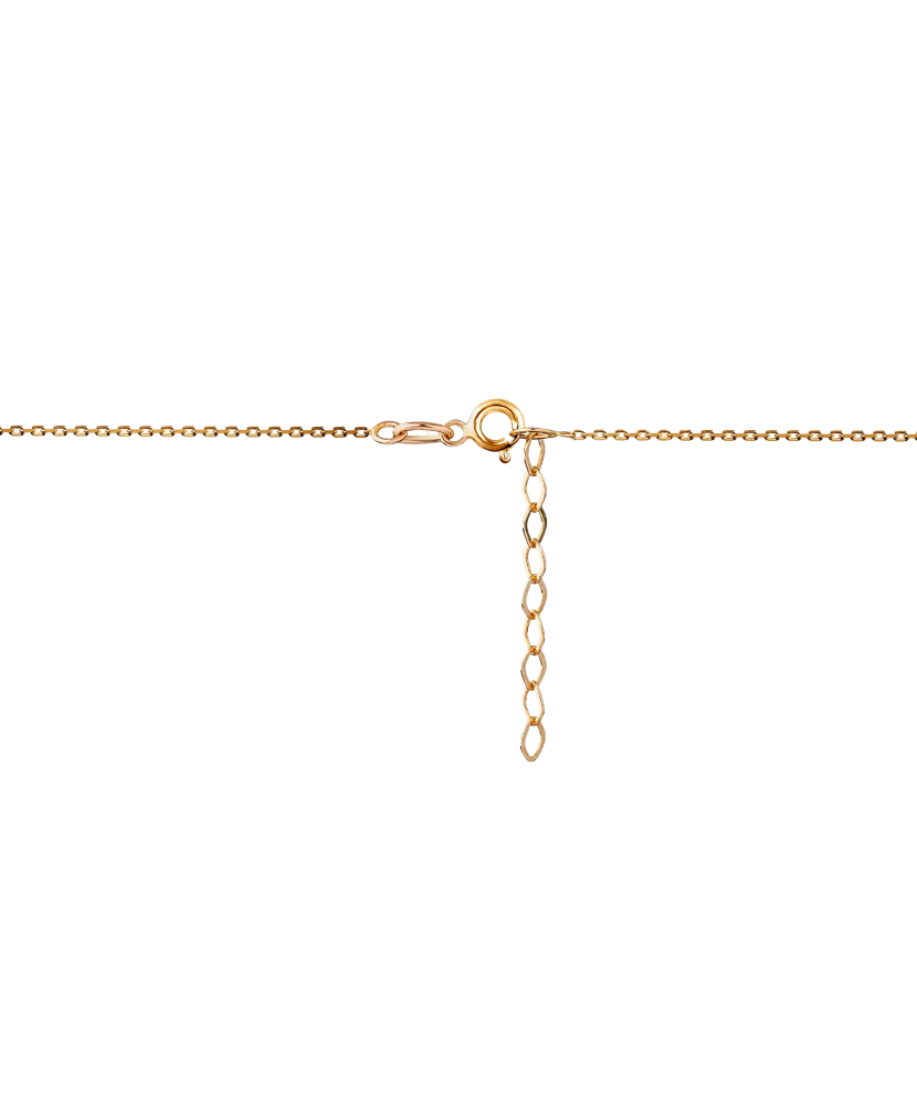 Zelta Ķēdīte Ar Cirkonija Piekariņu "Āboliņš" - Goldinga