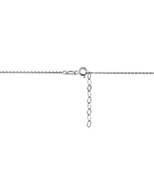 Колье из белого золота с подвеской "Сердце"