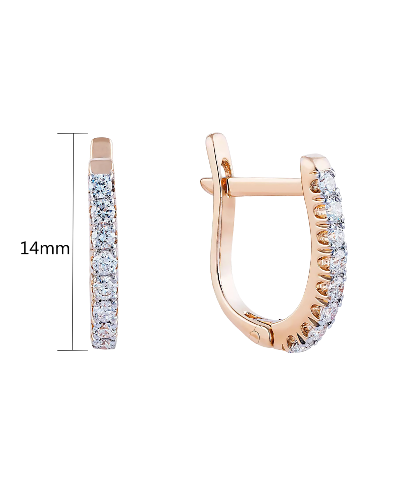 Серьги из золота с бриллиантами