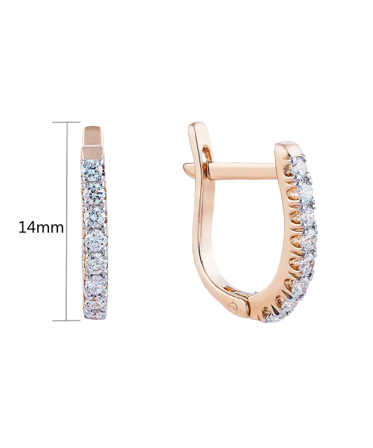 Zelta Auskari Ar briljantiem - Goldinga