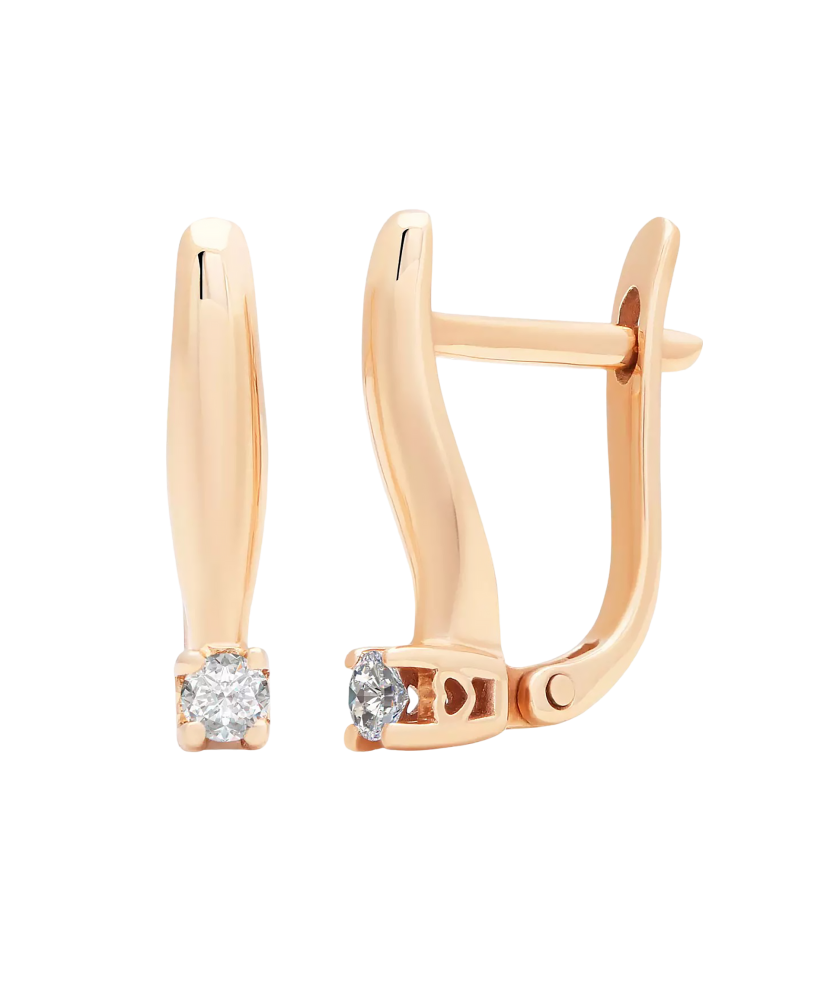 Zelta Auskari Ar briljantiem - Goldinga