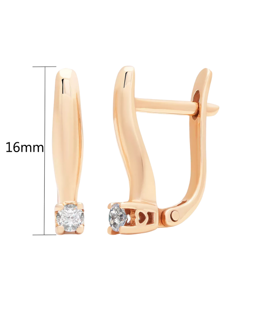 Zelta Auskari Ar briljantiem - Goldinga