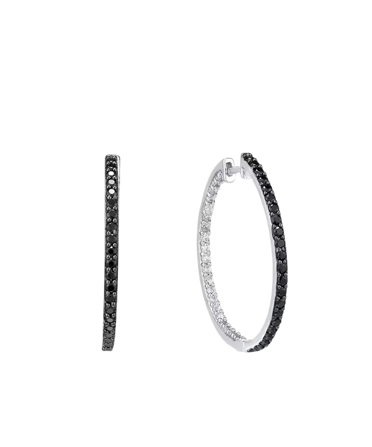 Sudraba auskari ar spineļiem un cirkoniem