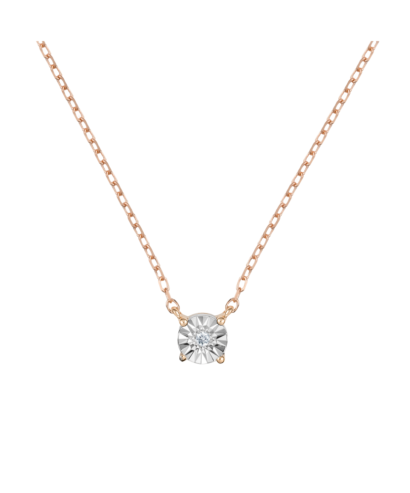 Auksinė Grandinėlė Su briliantiniu Pakabuku - Goldinga