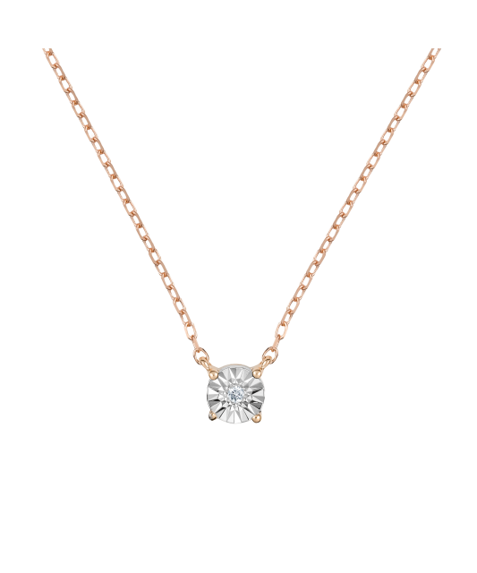 Auksinė Grandinėlė Su briliantiniu Pakabuku - Goldinga