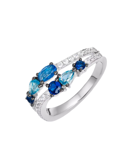 sudraba gredzens ar cirkoniem - Goldinga