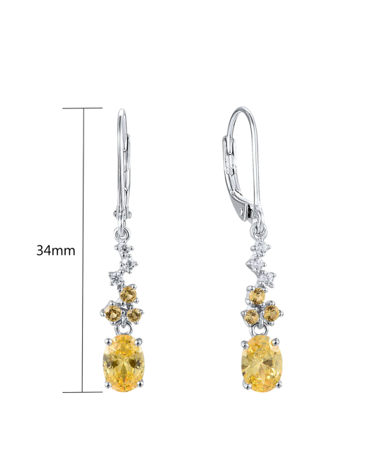 Sudraba auskari ar cirkoniem