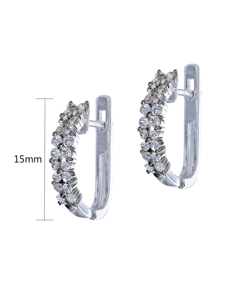 Sudraba auskari ar cirkoniem - Goldinga