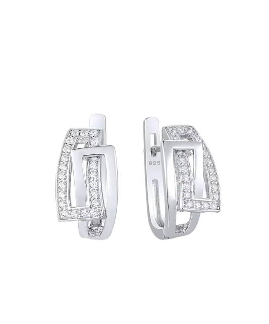 Sudraba auskari ar cirkoniem