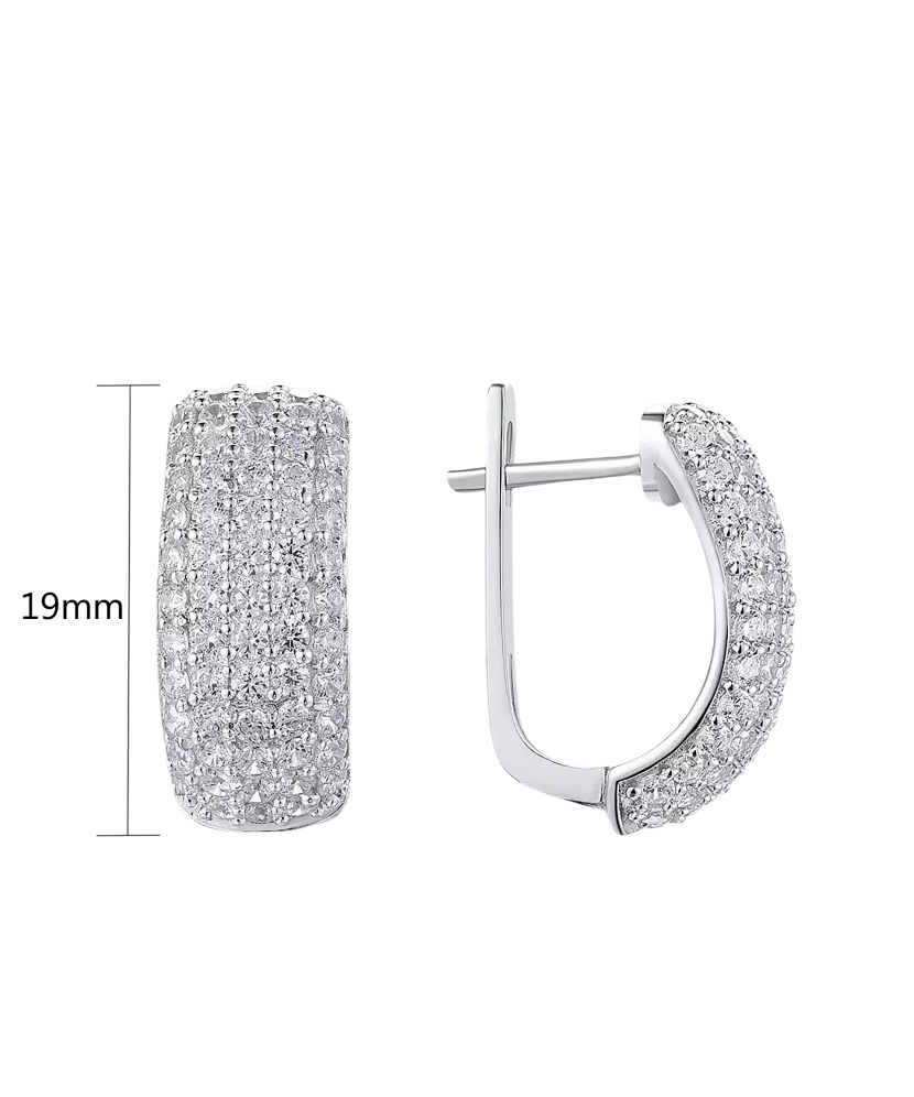 Sudraba auskari ar cirkoniem