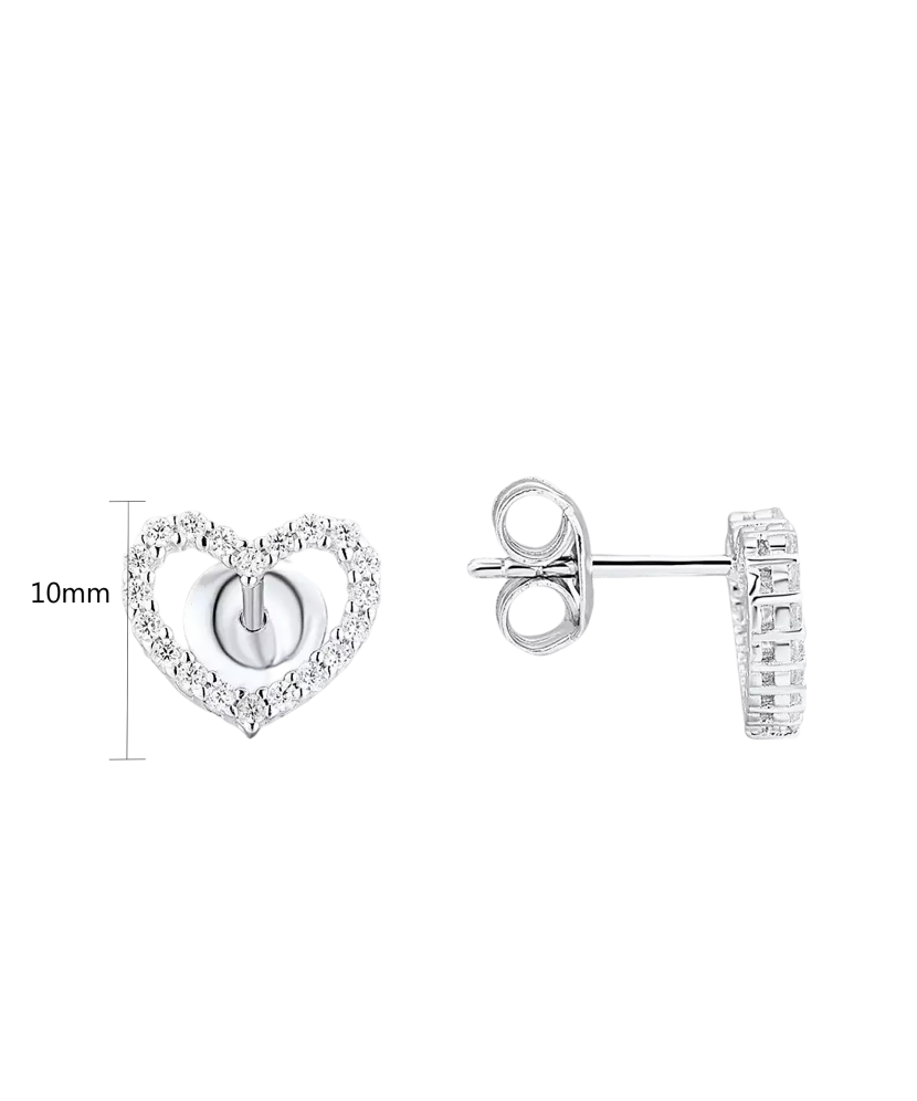 Sudraba auskari ar cirkoniem "Sirdss"