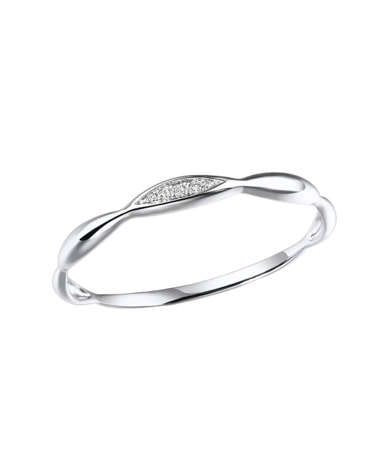 Baltā zelta gredzens ar dimantiem - Goldinga