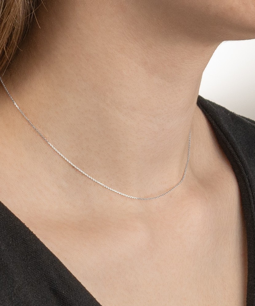 Цепочка из белого золота "Anchor"