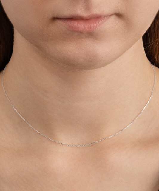 Baltā zelta ķēdīte "Anchor" - Goldinga