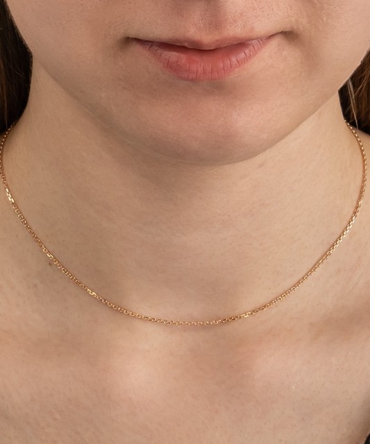 Золотая якорная цепочка "Anchor"