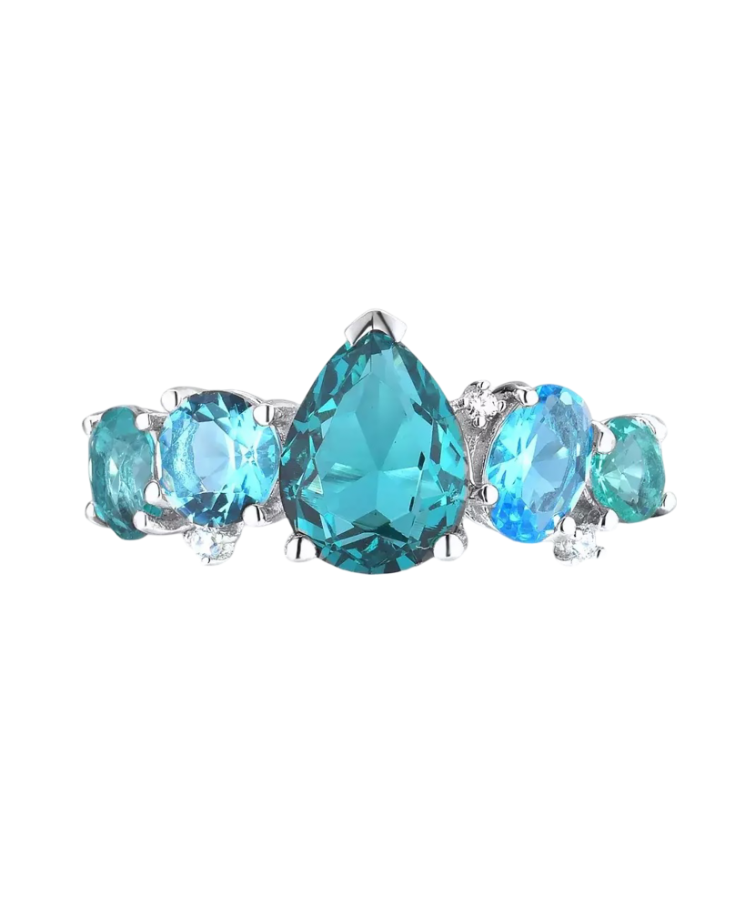 Sudraba gredzens ar cirkonijiem