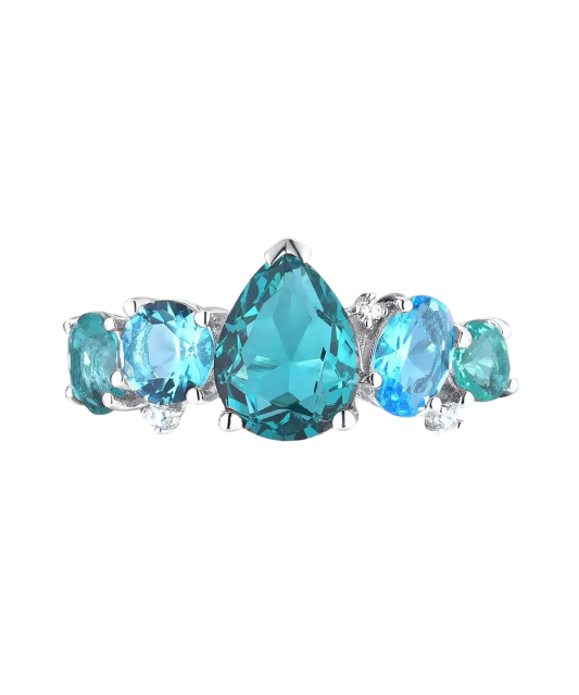 Sudraba gredzens ar cirkonijiem