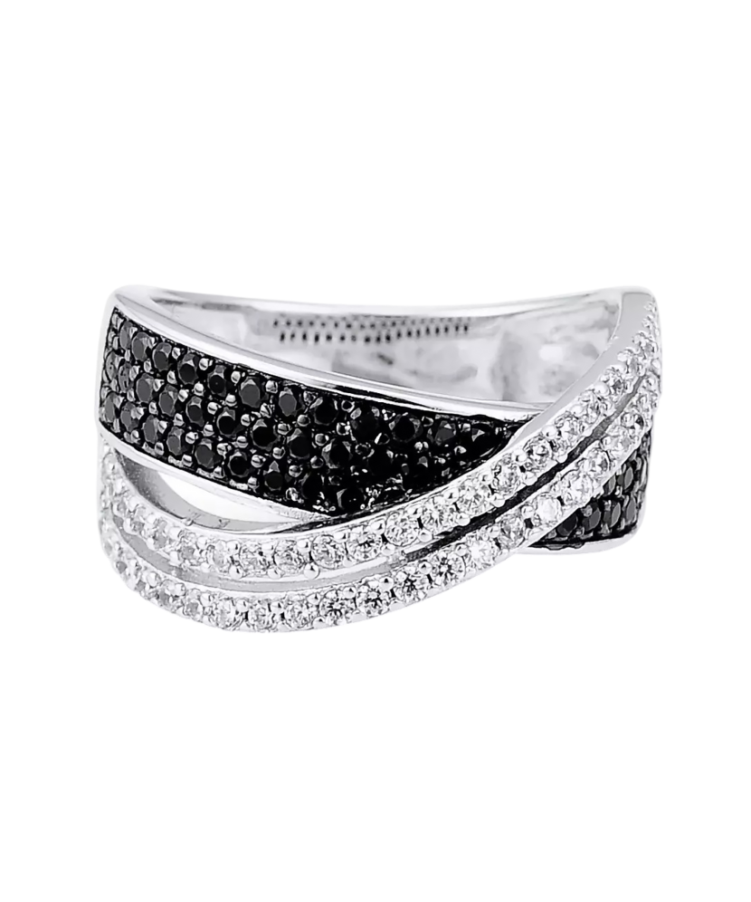 Sudraba gredzens ar cirkonijiemun špineļiem - Goldinga