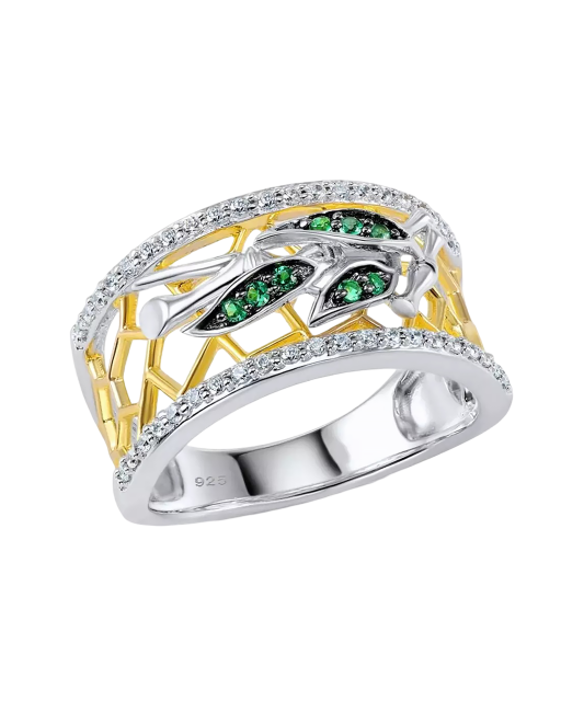 Sudraba gredzens ar cirkonijiem - Goldinga