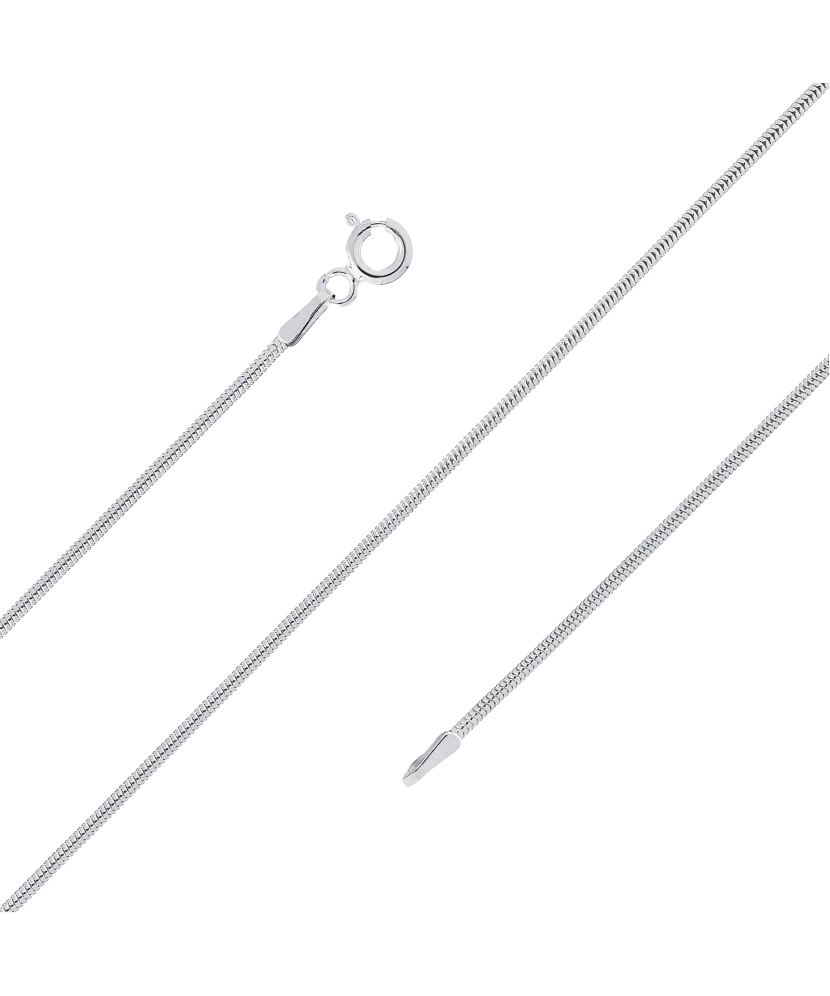 Sudraba ķēdīte "Snake" 1.3mm - Goldinga