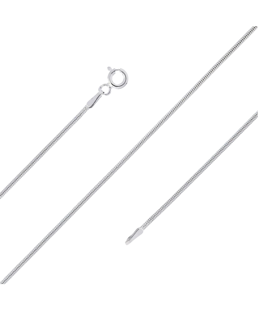 Sudraba ķēdīte "Snake" 1.3mm - Goldinga