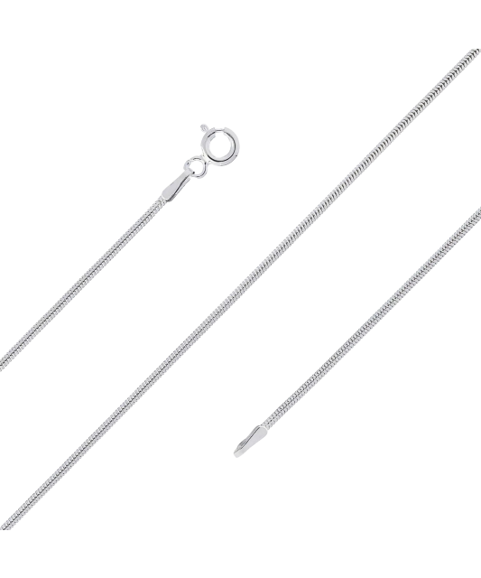 Sudraba ķēdīte "Snake" 1.4mm - Goldinga