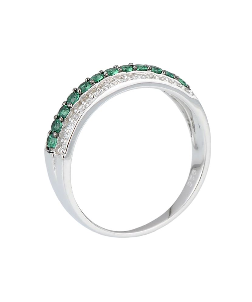 Sudraba gredzens ar cirkonijiemun špineļiem - Goldinga