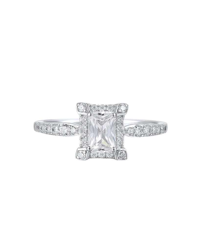 Sudraba gredzens ar cirkonijiem