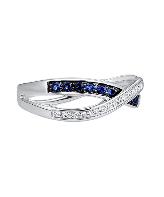 Sudraba gredzens ar cirkonijiem - Goldinga