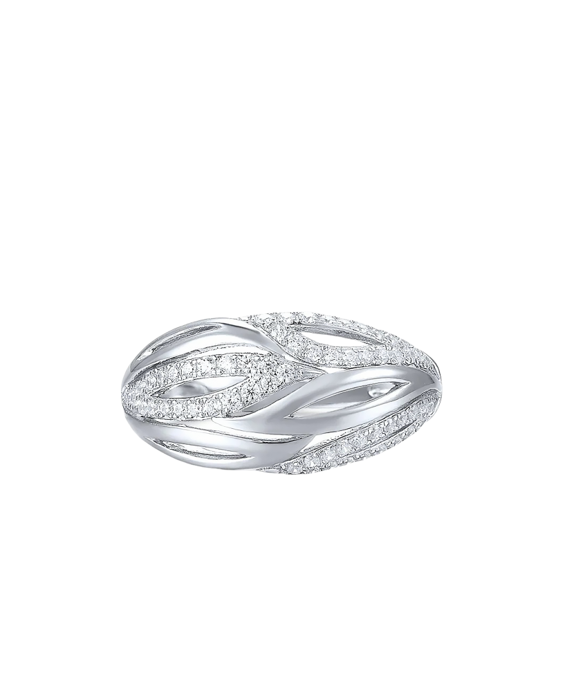 Sudraba gredzens ar cirkonijiem