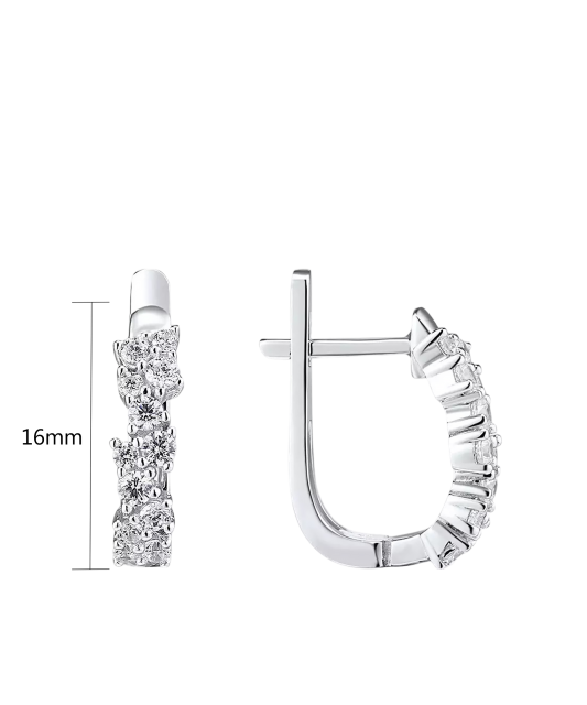 Sudraba auskari ar cirkonijiem - Goldinga