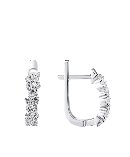 Sudraba auskari ar cirkonijiem - Goldinga