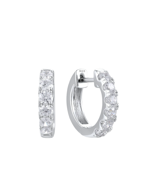 Серьги из серебра с цирконами