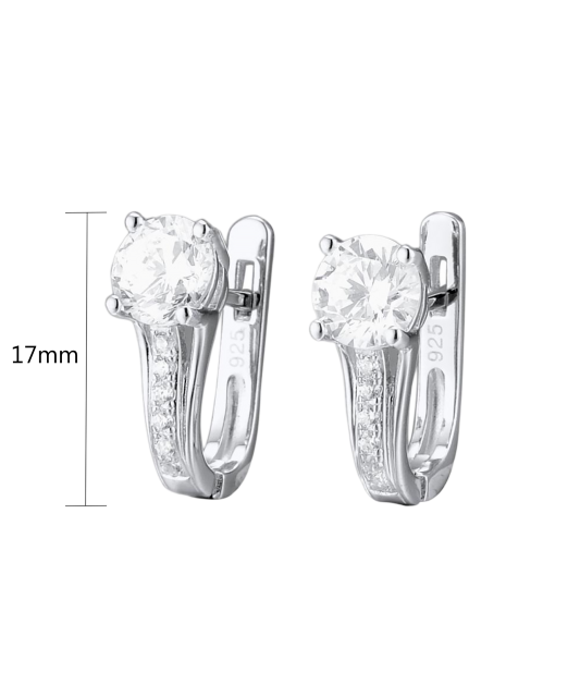 Sudraba auskari ar cirkonijiem